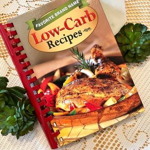 Favorite Brand Name Low-Carb Recipes Spiral Bound Hardback Cookbook Y2K